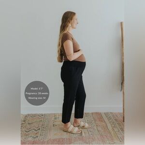 Maternity Straight Leg Pants in Black